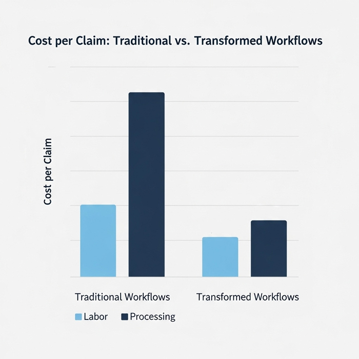 Cost per claim traditional